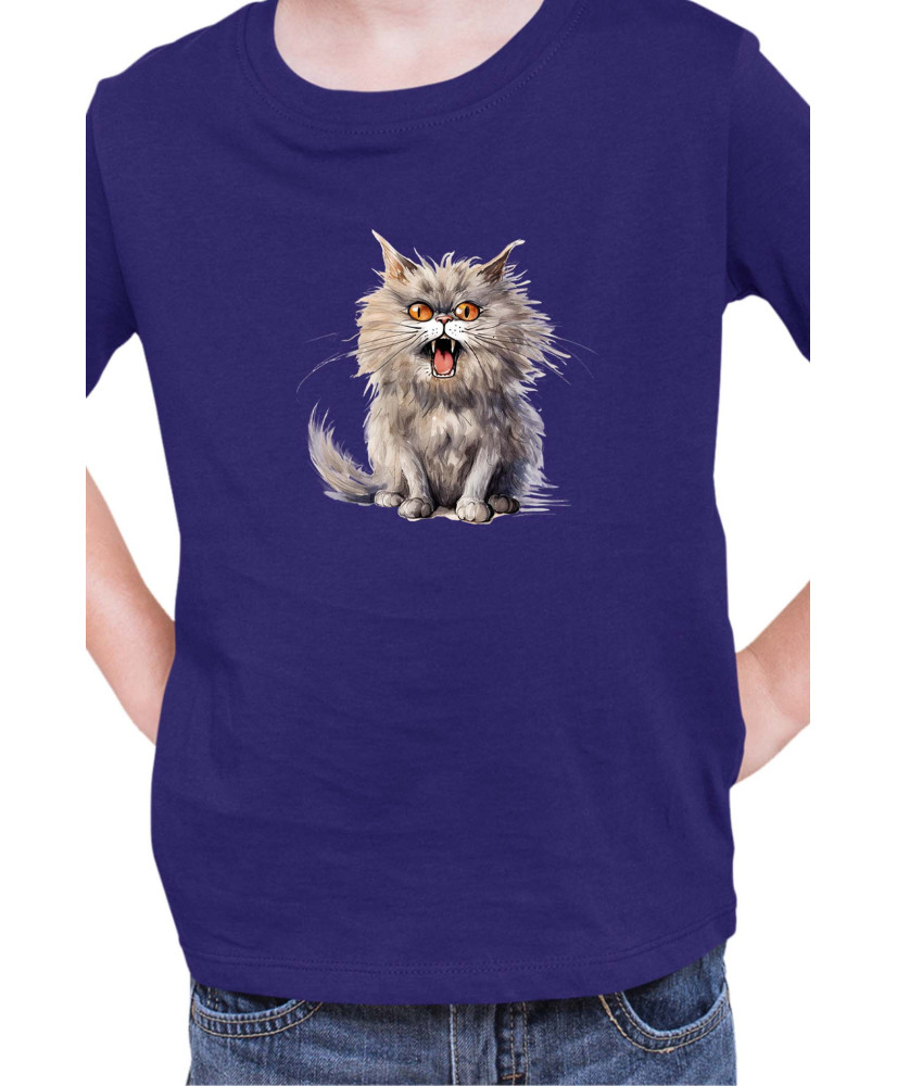 Детска Тениска Funny Cats Breeds British Longhair 1