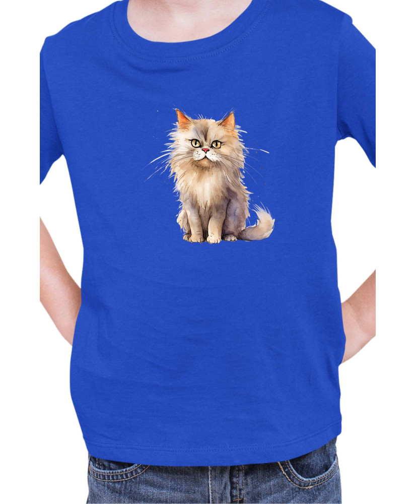 Детска Тениска Funny Cats Breeds British Longhair 2