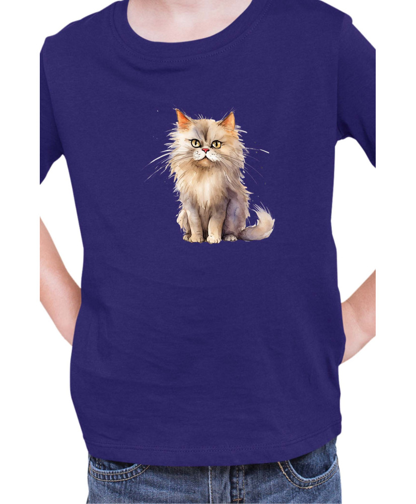 Детска Тениска Funny Cats Breeds British Longhair 2
