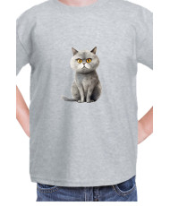 Детска Тениска Funny Cats Breeds British Shorthair 1