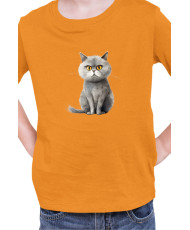 Детска Тениска Funny Cats Breeds British Shorthair 1
