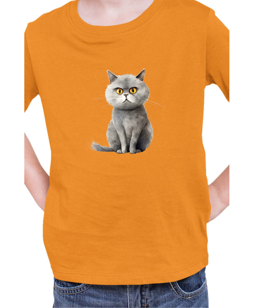 Детска Тениска Funny Cats Breeds British Shorthair 1