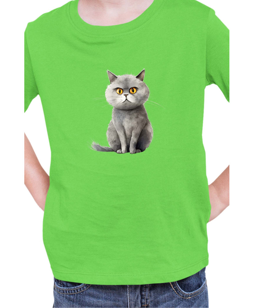 Детска Тениска Funny Cats Breeds British Shorthair 1