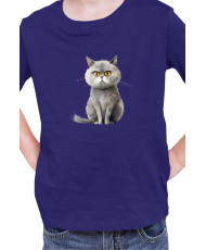Детска Тениска Funny Cats Breeds British Shorthair 1