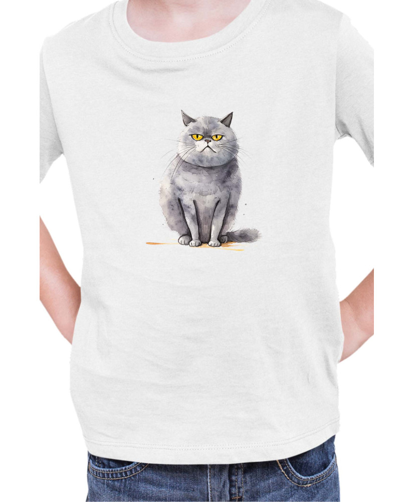 Детска Тениска Funny Cats Breeds British Shorthair 2