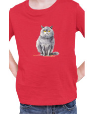 Детска Тениска Funny Cats Breeds British Shorthair 2