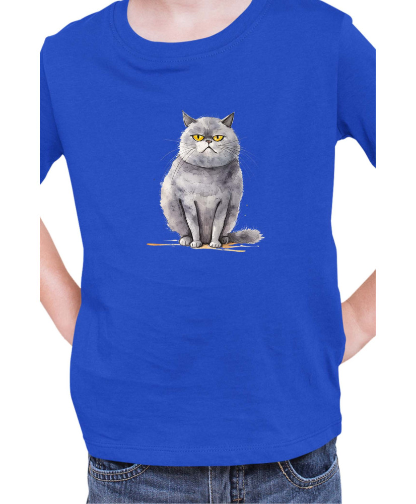 Детска Тениска Funny Cats Breeds British Shorthair 2