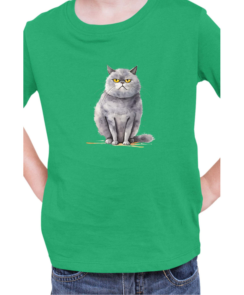Детска Тениска Funny Cats Breeds British Shorthair 2