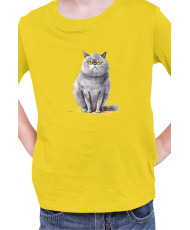 Детска Тениска Funny Cats Breeds British Shorthair 2