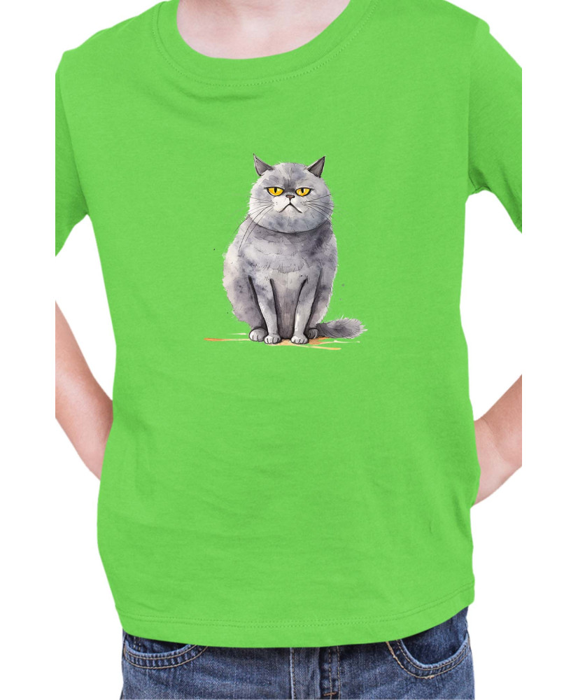 Детска Тениска Funny Cats Breeds British Shorthair 2