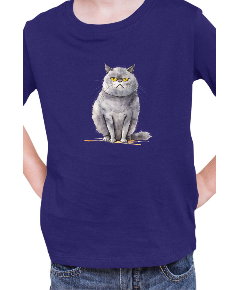 Детска Тениска Funny Cats Breeds British Shorthair 2