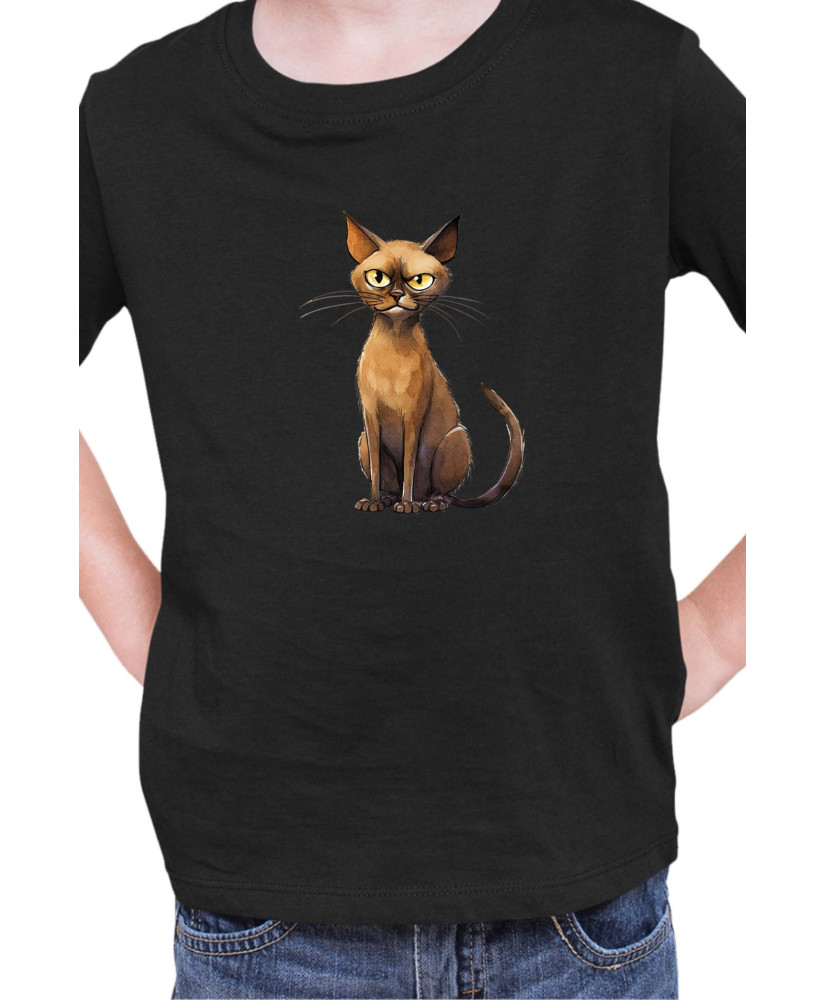 Детска Тениска Funny Cats Breeds Burmese 1