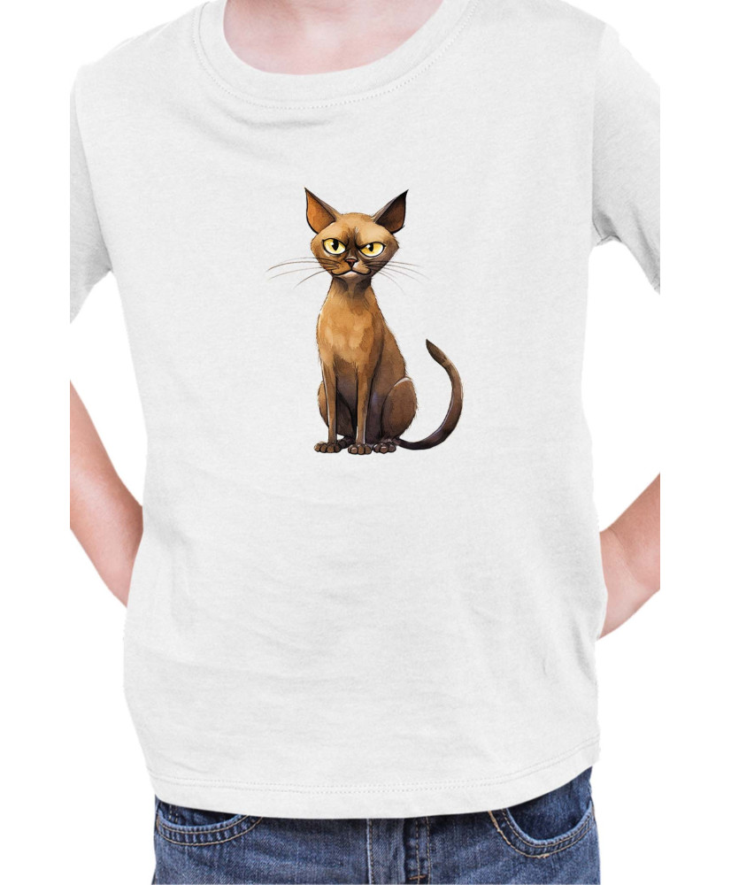 Детска Тениска Funny Cats Breeds Burmese 1