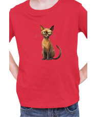 Детска Тениска Funny Cats Breeds Burmese 1