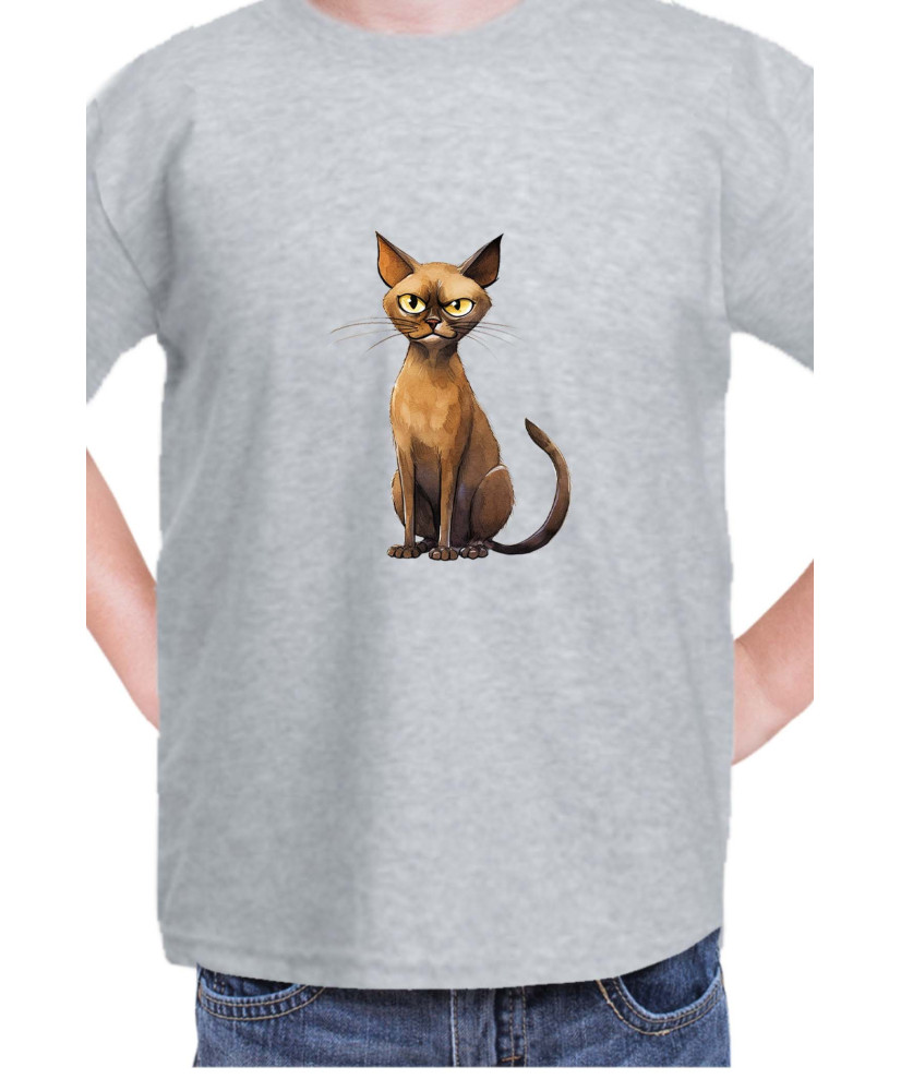Детска Тениска Funny Cats Breeds Burmese 1