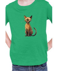 Детска Тениска Funny Cats Breeds Burmese 1