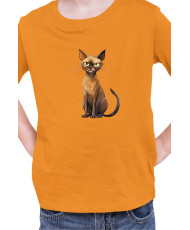 Детска Тениска Funny Cats Breeds Burmese 1