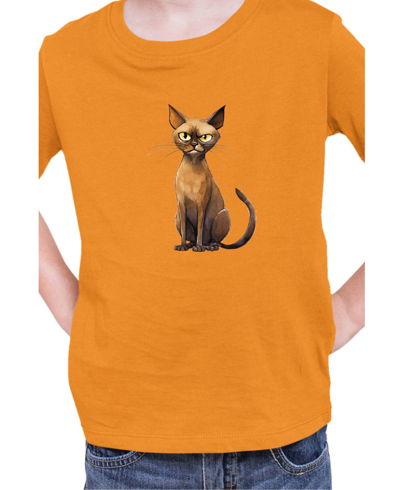 Детска Тениска Funny Cats Breeds Burmese 1