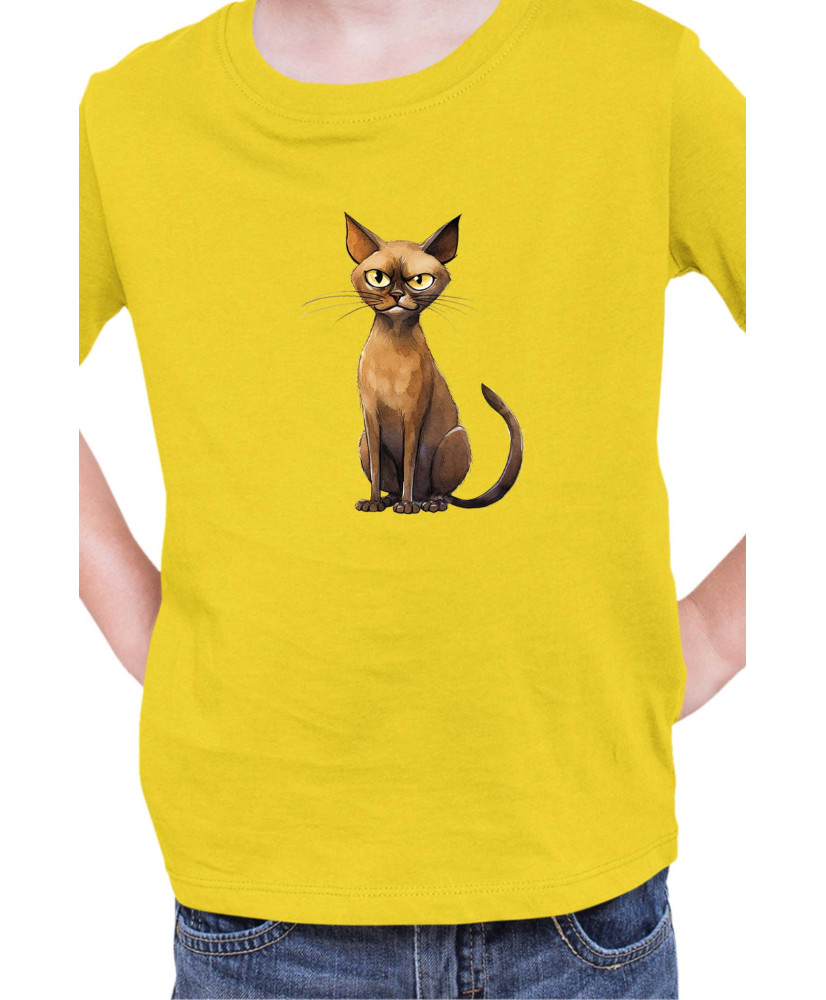 Детска Тениска Funny Cats Breeds Burmese 1