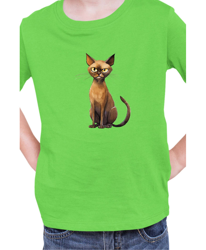 Детска Тениска Funny Cats Breeds Burmese 1