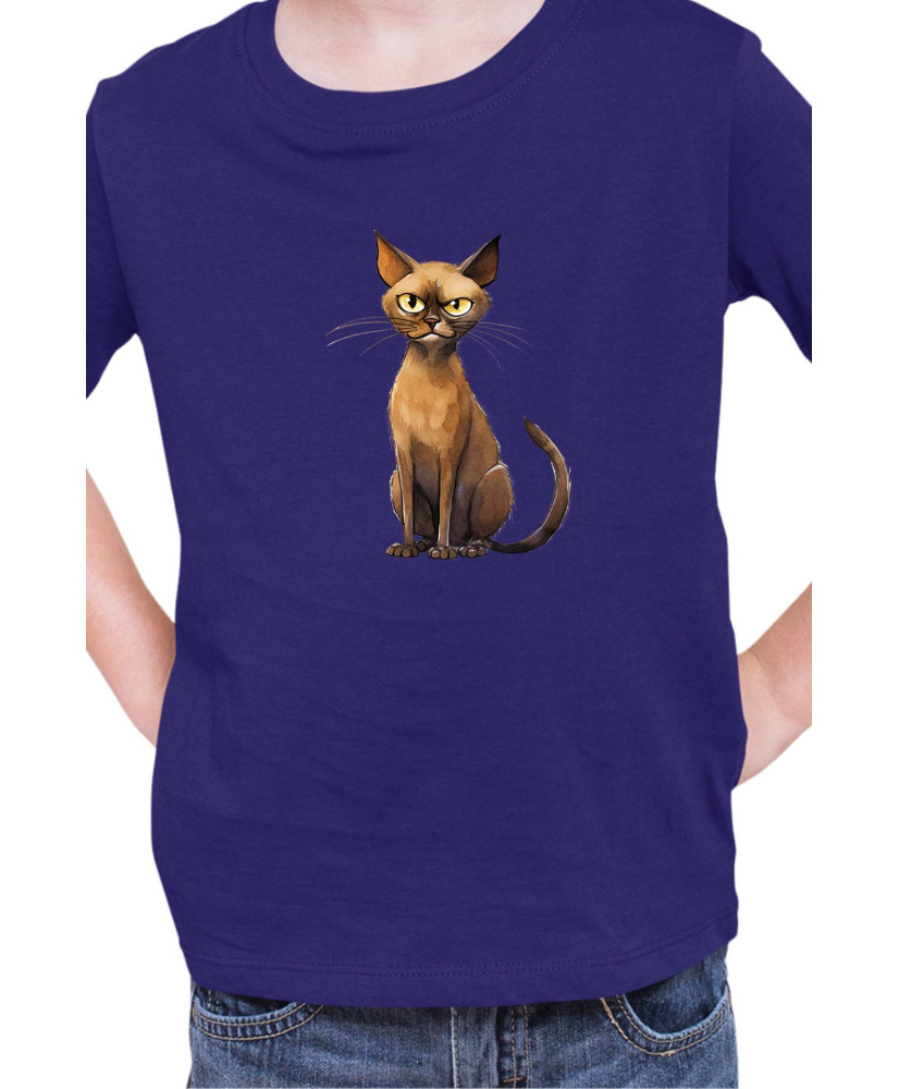 Детска Тениска Funny Cats Breeds Burmese 1