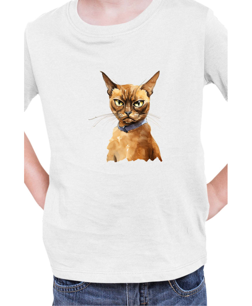 Детска Тениска Funny Cats Breeds Burmese 2