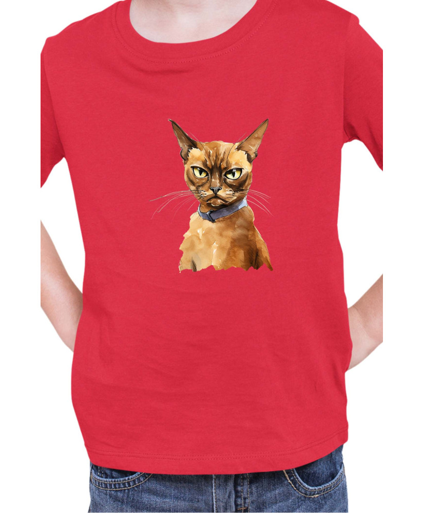 Детска Тениска Funny Cats Breeds Burmese 2