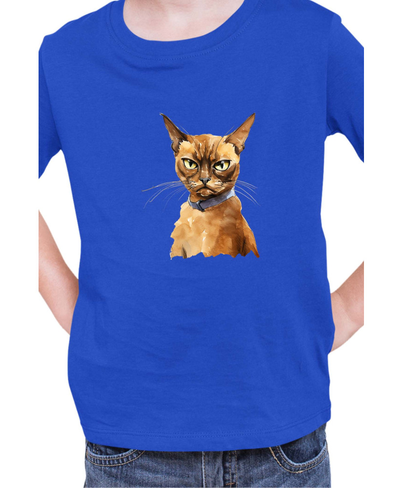 Детска Тениска Funny Cats Breeds Burmese 2