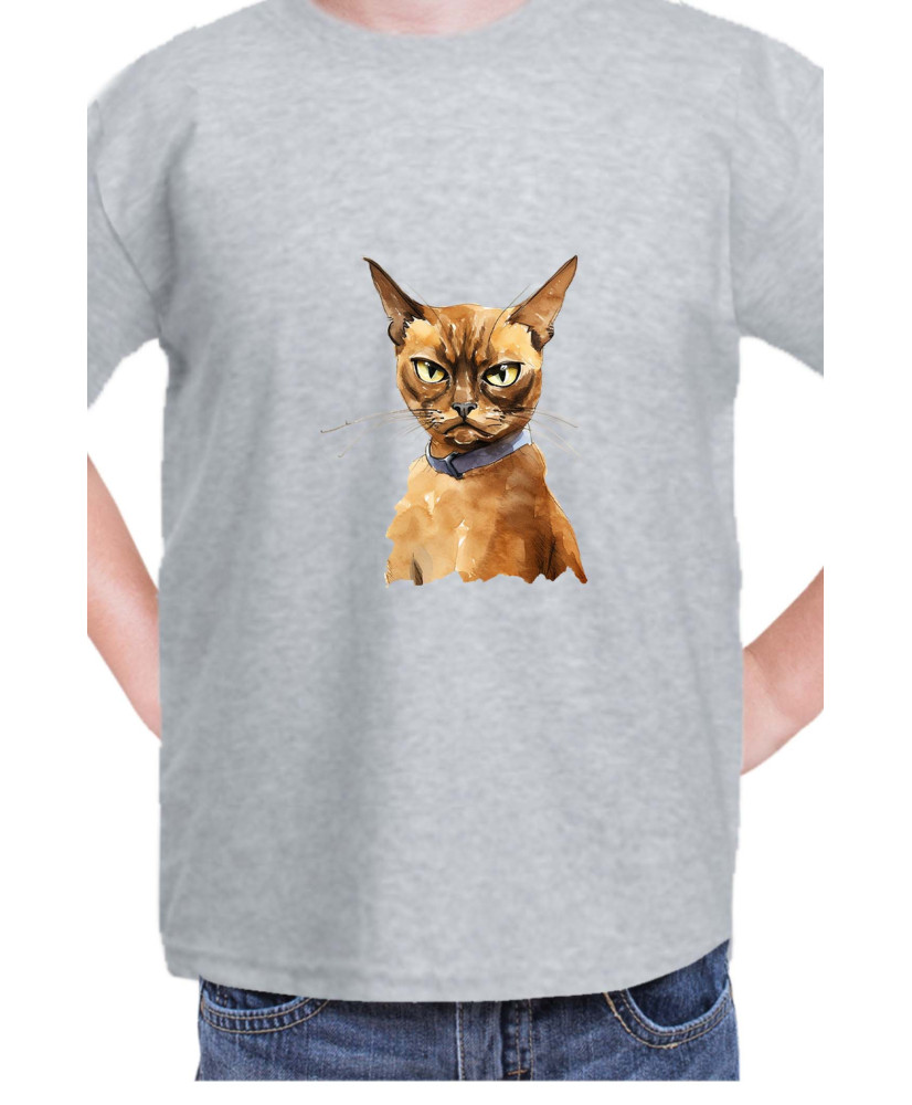 Детска Тениска Funny Cats Breeds Burmese 2