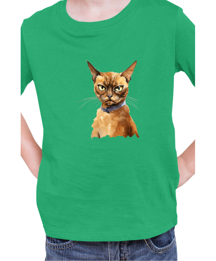 Детска Тениска Funny Cats Breeds Burmese 2