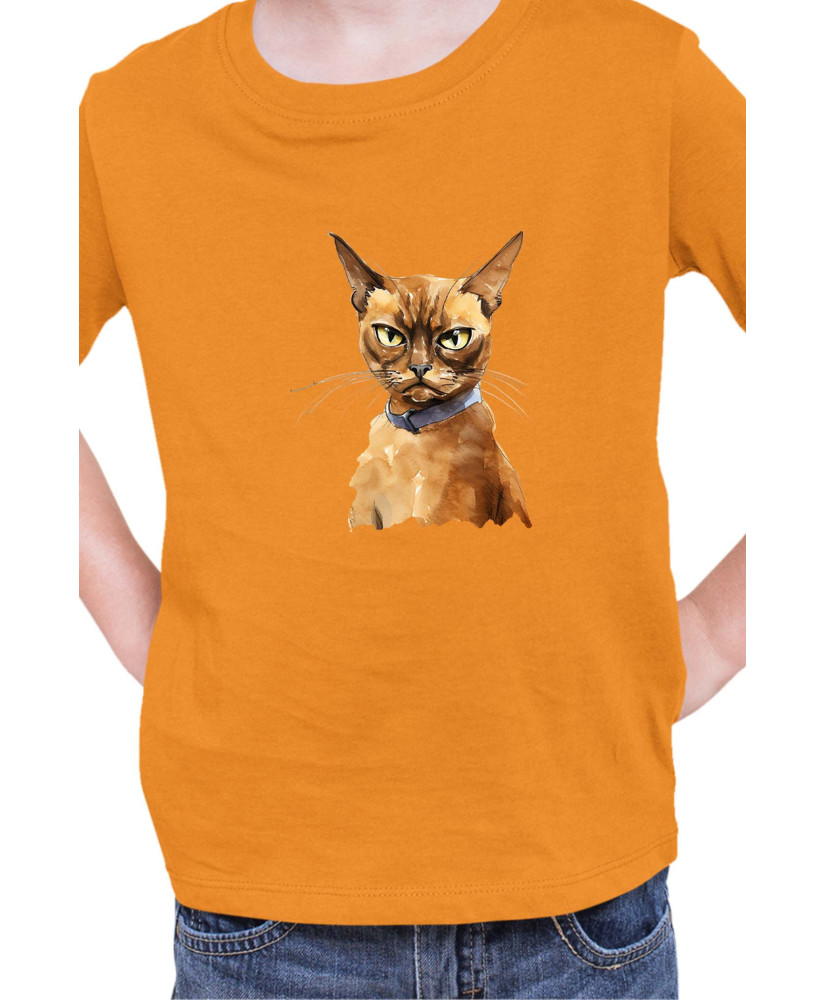Детска Тениска Funny Cats Breeds Burmese 2