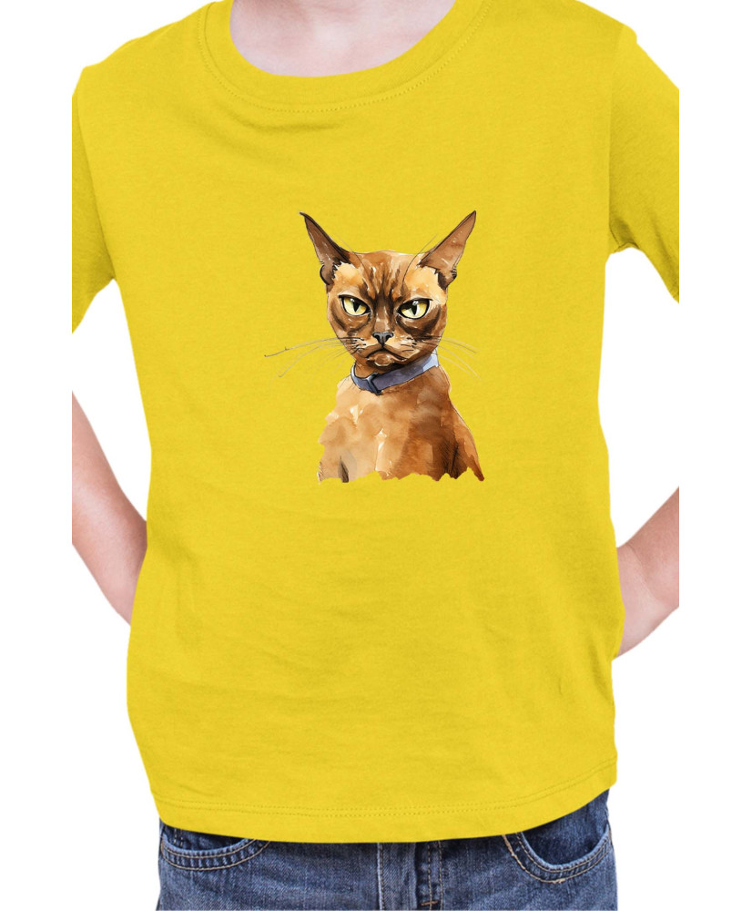 Детска Тениска Funny Cats Breeds Burmese 2