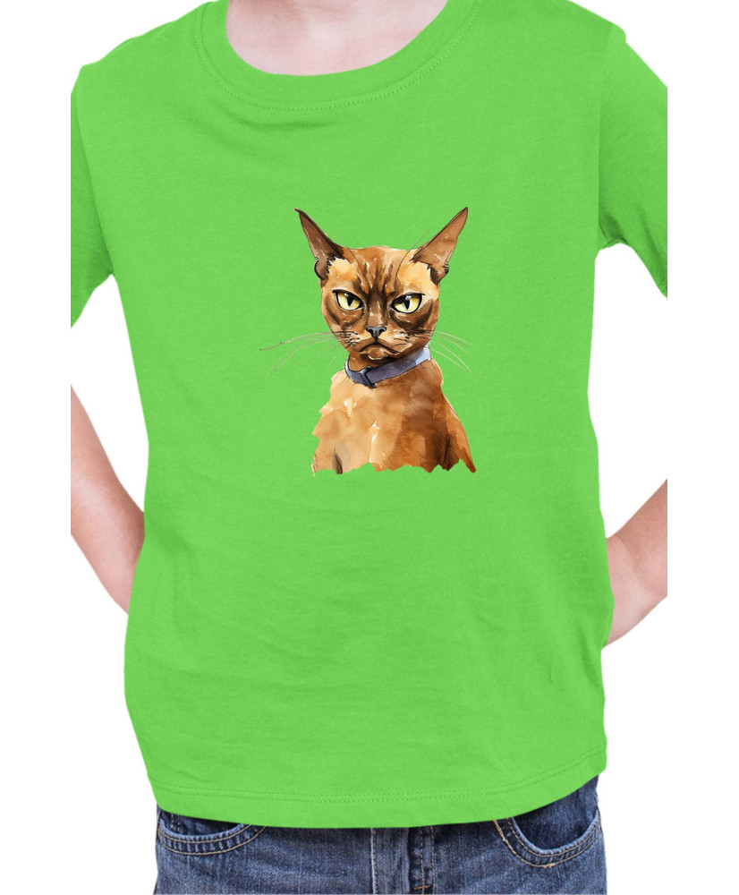 Детска Тениска Funny Cats Breeds Burmese 2