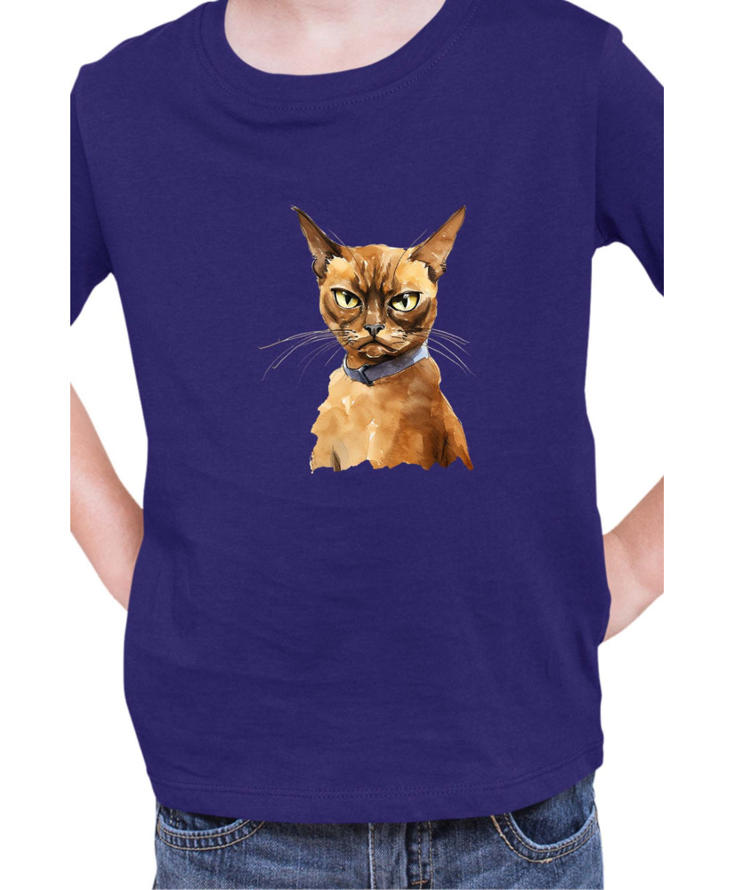 Детска Тениска Funny Cats Breeds Burmese 2