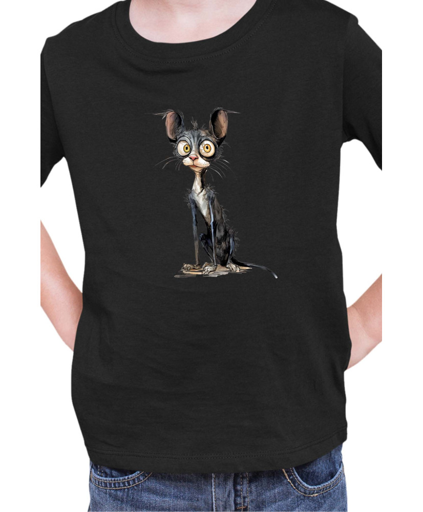 Детска Тениска Funny Cats Breeds Cornish Rex