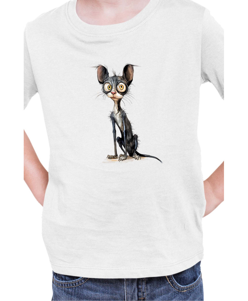 Детска Тениска Funny Cats Breeds Cornish Rex