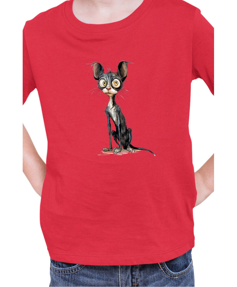 Детска Тениска Funny Cats Breeds Cornish Rex