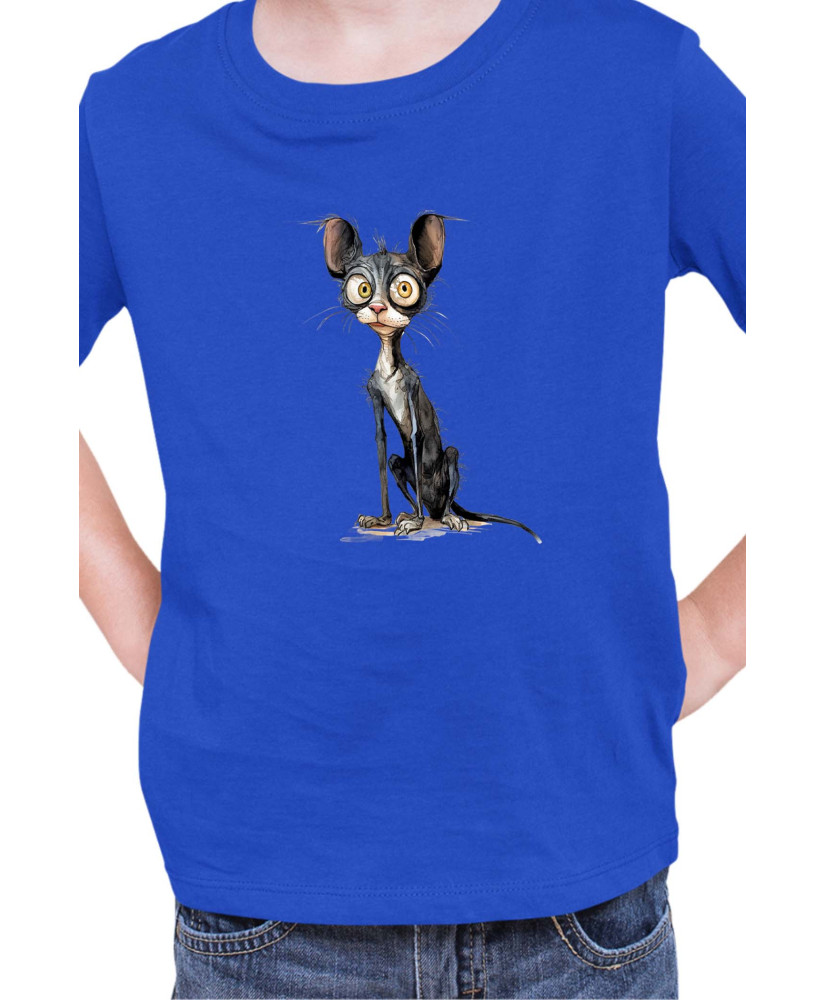 Детска Тениска Funny Cats Breeds Cornish Rex