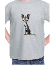 Детска Тениска Funny Cats Breeds Cornish Rex