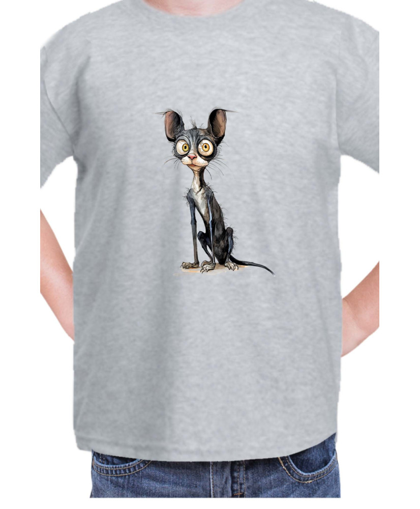 Детска Тениска Funny Cats Breeds Cornish Rex