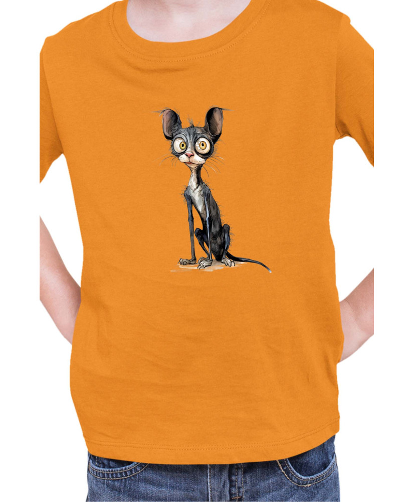Детска Тениска Funny Cats Breeds Cornish Rex