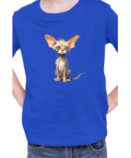Детска Тениска Funny Cats Breeds Devon Rex