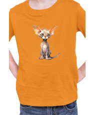 Детска Тениска Funny Cats Breeds Devon Rex