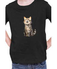 Детска Тениска Funny Cats Breeds Domestic Shorthair