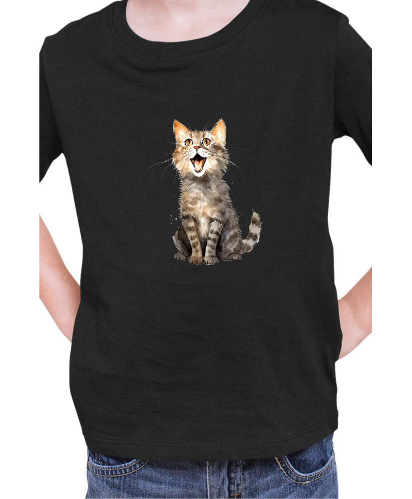 Детска Тениска Funny Cats Breeds Domestic Shorthair