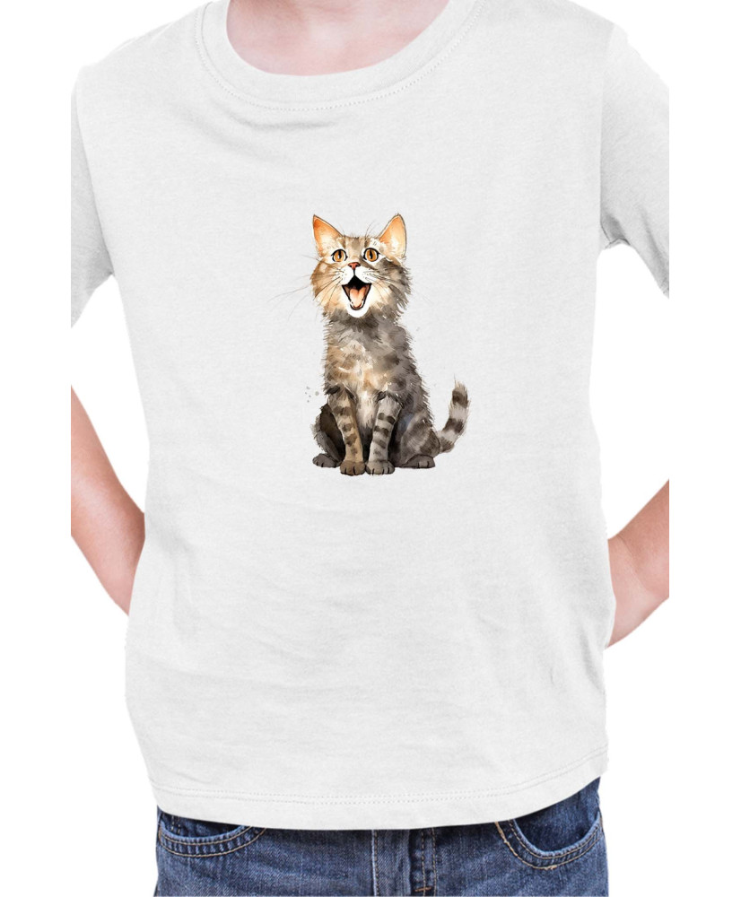 Детска Тениска Funny Cats Breeds Domestic Shorthair