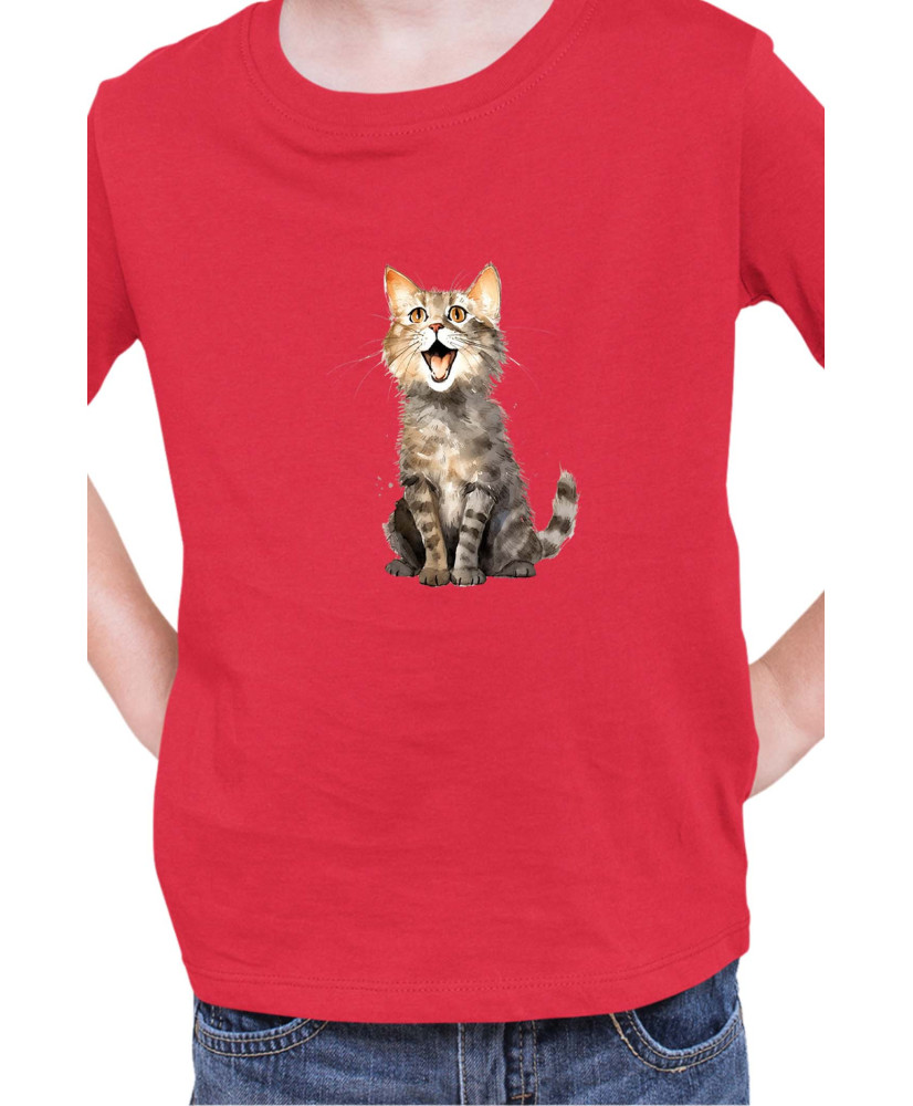 Детска Тениска Funny Cats Breeds Domestic Shorthair