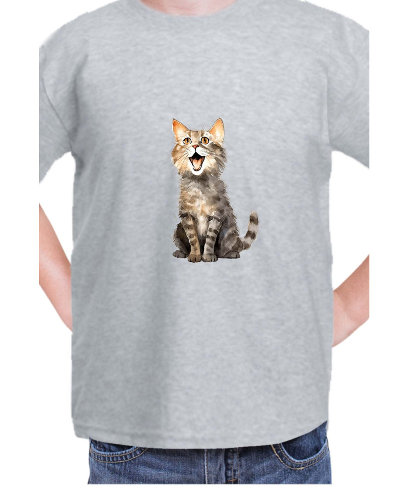 Детска Тениска Funny Cats Breeds Domestic Shorthair