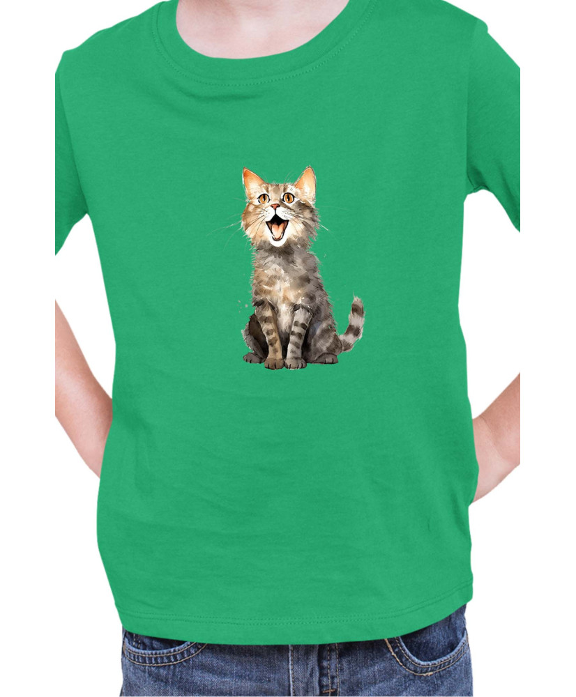 Детска Тениска Funny Cats Breeds Domestic Shorthair
