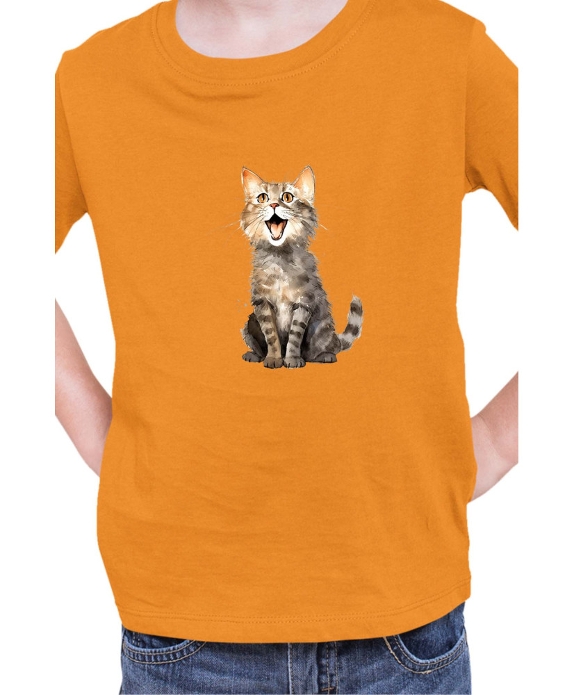 Детска Тениска Funny Cats Breeds Domestic Shorthair